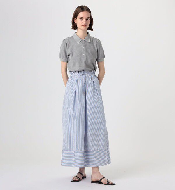 MACPHEE「コットンカノコ ポロプルオーバー」|ポロシャツ|