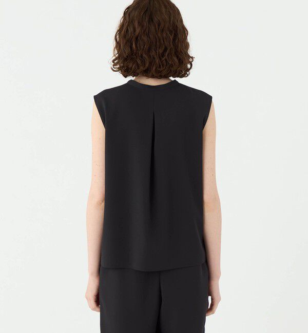 Ballsey「ドライメッシュストレッチ フロントドレープブラウス」|シャツ・ブラウス|