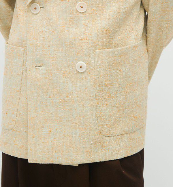 CABaN「CABaN コットンシルクカナパ 4Bダブルジャケット」|テーラードジャケット|