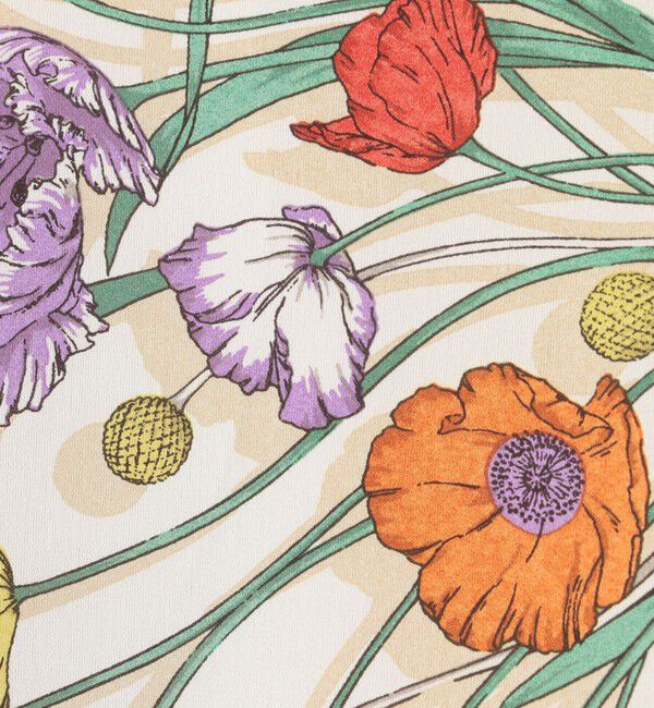 Ballsey「【別注】manipuri for Ballsey Collage Bloom アシンメトリータックスカート」|フレア|