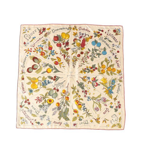 TOMORROWLAND GOODS「manipuri FRUIT シルクスカーフ」|バンダナ・スカーフ|