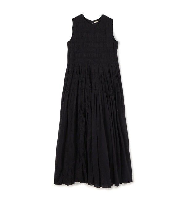 TOMORROWLAND BUYING WEAR「ne Quittez pas COTTON VOILE SHIRRING ドレス」|ワンピース|19 ブラック