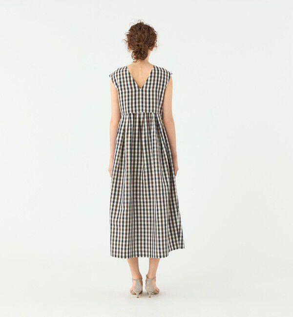 TOMORROWLAND collection「ピコロールギンガムチェック コクーンワンピース」|ワンピース|