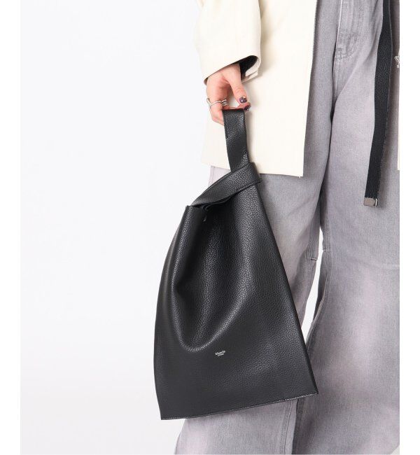  「【blancle/ ブランクレ】S.LETHER Shopping bag」|ハンドバッグ|ブラック