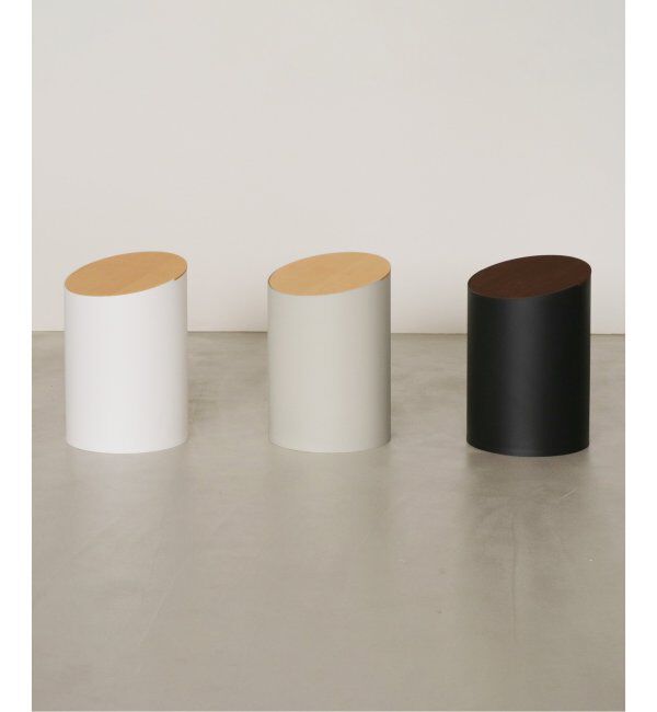 journal standard Furniture「【MOHEIM/モヘイム】 SWING BIN S スイングビン 蓋つき ゴミ箱 木目 蓋」|ダストボックス|
