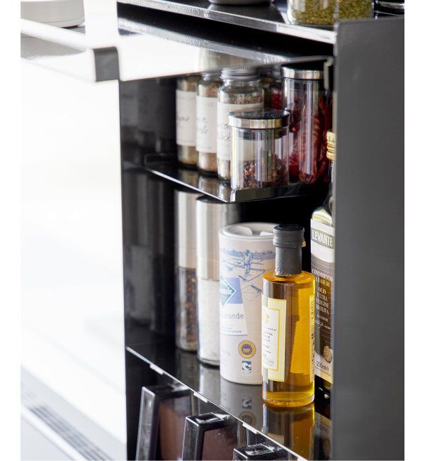 journal standard Furniture「《WEB限定予約》【tower/タワー】前が開く 隠せる調味料ラック」|食器・キッチングッズ|