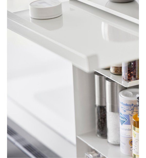 journal standard Furniture「《WEB限定予約》【tower/タワー】前が開く 隠せる調味料ラック」|食器・キッチングッズ|