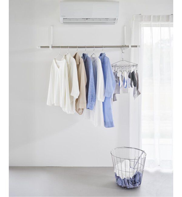 journal standard Furniture「《WEB限定》【tower/タワー】ウォール折り畳み物干し竿ホルダー2個組」|トイレタリー・ランドリーグッズ|