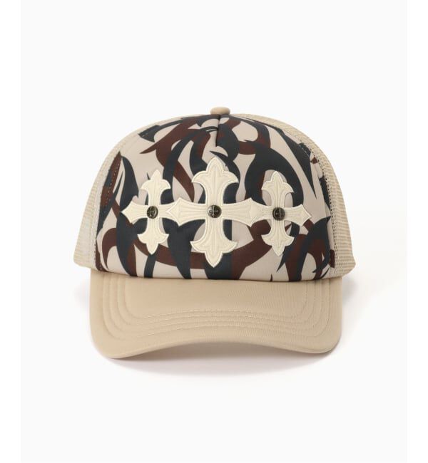JOINT WORKS「SUPPLIER / サプライヤー Camo Cross Leather Patch Cap」|キャップ・キャスケット|