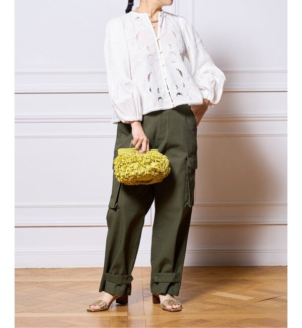 IENA LA BOUCLE「《追加》IENA LA BOUCLE ピンタック刺繍ブラウス2」|シャツ・ブラウス|