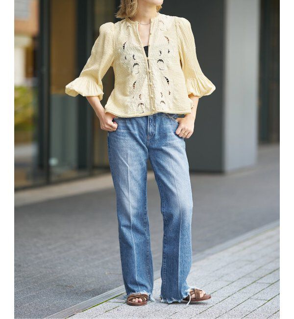 IENA LA BOUCLE「《追加》IENA LA BOUCLE ピンタック刺繍ブラウス2」|シャツ・ブラウス|