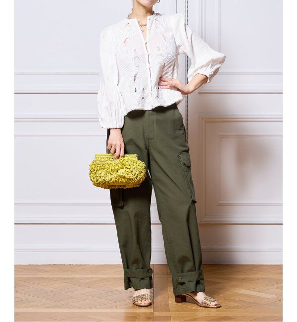 IENA LA BOUCLE「《追加》IENA LA BOUCLE ピンタック刺繍ブラウス2」|シャツ・ブラウス|