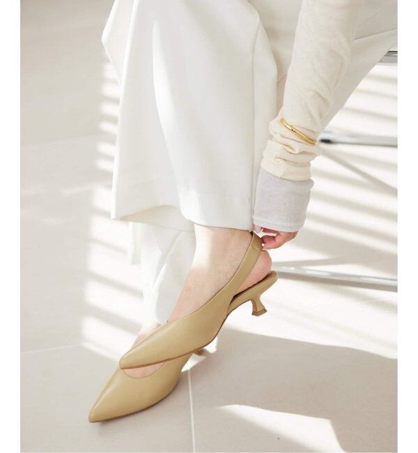 SLOBE IENA「《追加》SLOBE バッグスリングパンプス」|パンプス|