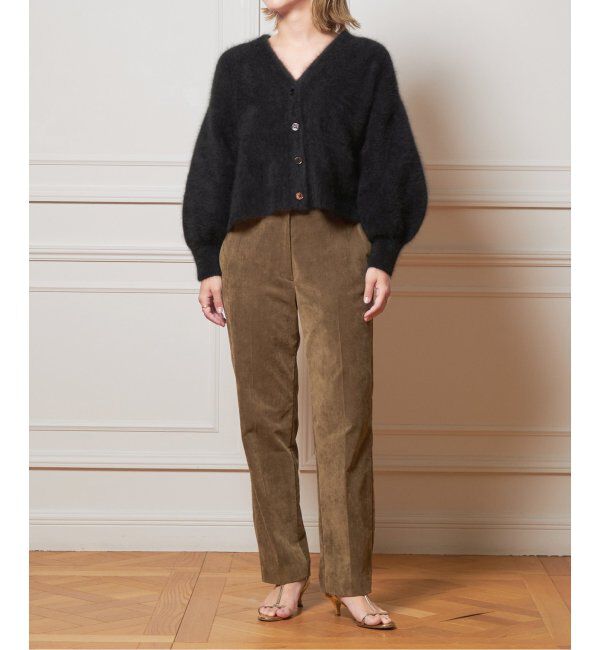 IENA LA BOUCLE「IENA LA BOUCLE ファーニットカーディガン」|カーディガン|