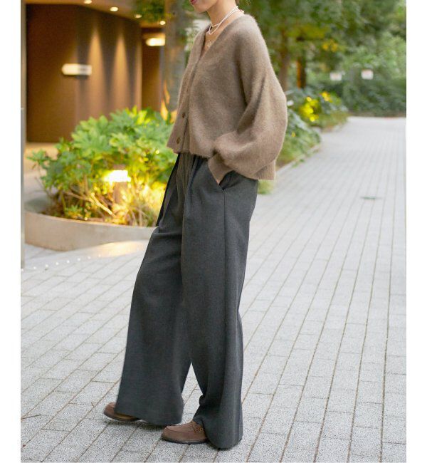 IENA LA BOUCLE「IENA LA BOUCLE ファーニットカーディガン」|カーディガン|