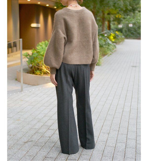 IENA LA BOUCLE「IENA LA BOUCLE ファーニットカーディガン」|カーディガン|