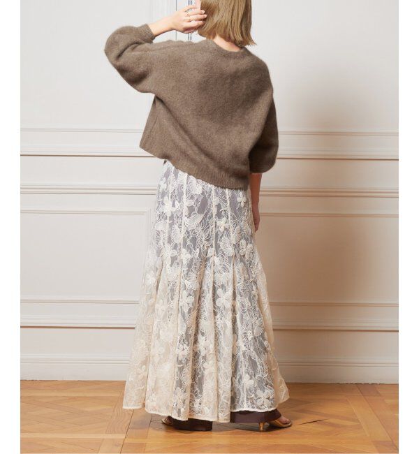 IENA LA BOUCLE「IENA LA BOUCLE ファーニットカーディガン」|カーディガン|