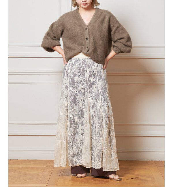 IENA LA BOUCLE「IENA LA BOUCLE ファーニットカーディガン」|カーディガン|