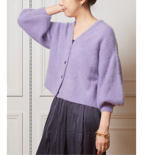 IENA LA BOUCLE「IENA LA BOUCLE ファーニットカーディガン」|カーディガン|