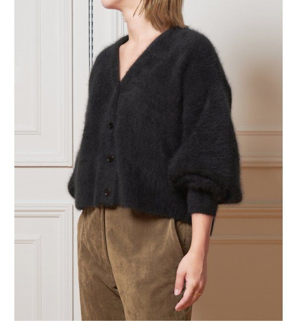 IENA LA BOUCLE「IENA LA BOUCLE ファーニットカーディガン」|カーディガン|