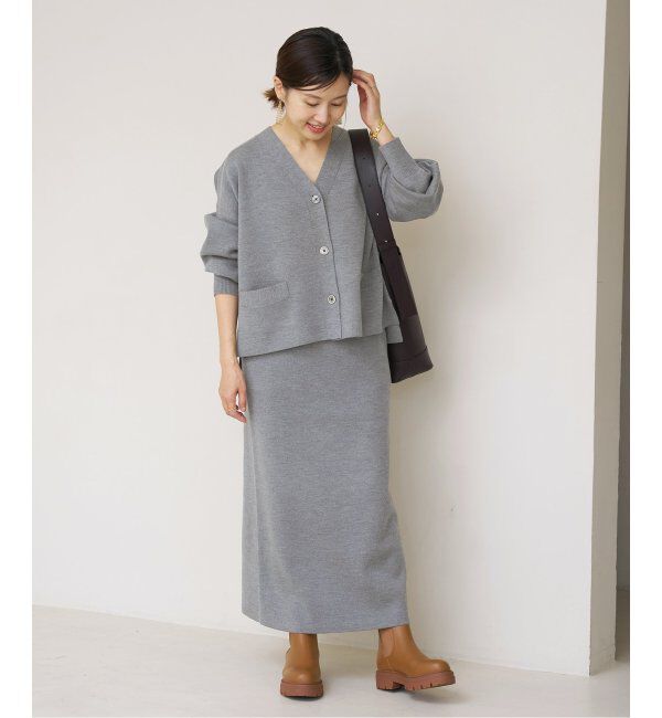 IENA「スーパーファインスムース ショートカーディガン」|カーディガン|