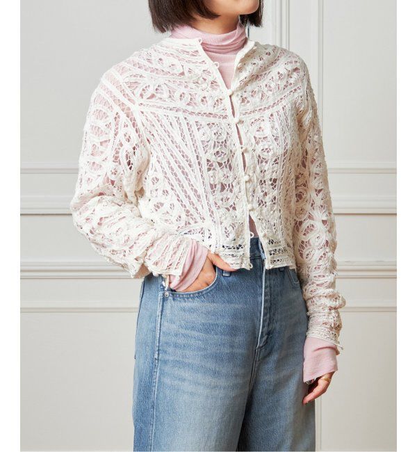 IENA LA BOUCLE「《追加》IENA LA BOUCLE バテンレースブラウス」|シャツ・ブラウス|