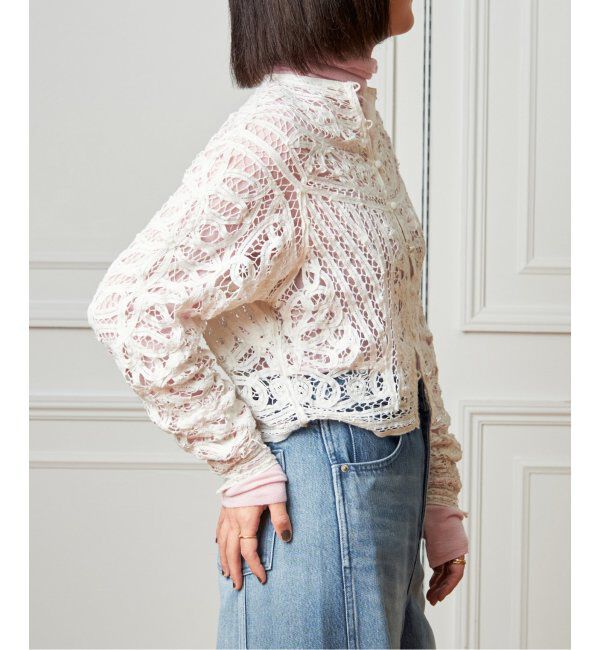 IENA LA BOUCLE「《追加》IENA LA BOUCLE バテンレースブラウス」|シャツ・ブラウス|