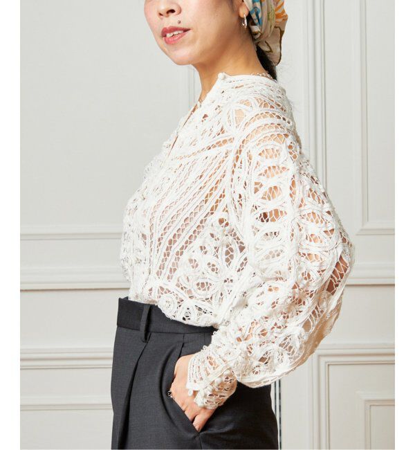 IENA LA BOUCLE「《追加》IENA LA BOUCLE バテンレースブラウス」|シャツ・ブラウス|