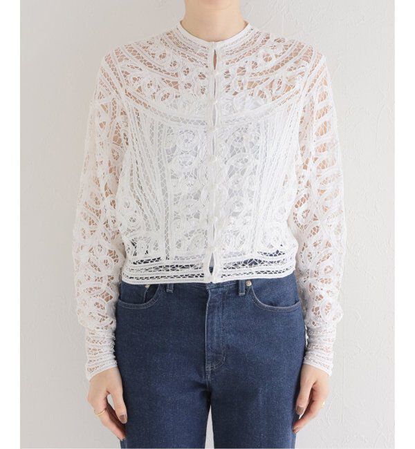 IENA LA BOUCLE「《追加》IENA LA BOUCLE バテンレースブラウス」|シャツ・ブラウス|