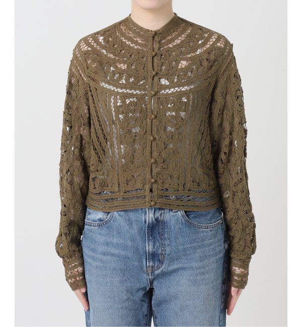 IENA LA BOUCLE「《追加》IENA LA BOUCLE バテンレースブラウス」|シャツ・ブラウス|
