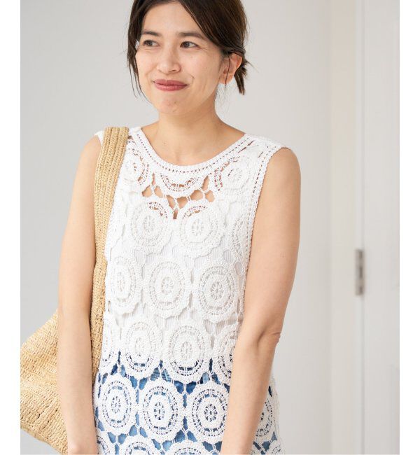 IENA「【EMILY WEEK &times; IENA】コットンシルク リブタンクトップ」|インナー|