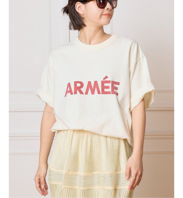 IENA LA BOUCLE「blurhms ROOTSTOCK/ブラームス ルーツストック PRINT Tシャツ BROOTS25S36D」|Tシャツ・カットソー|