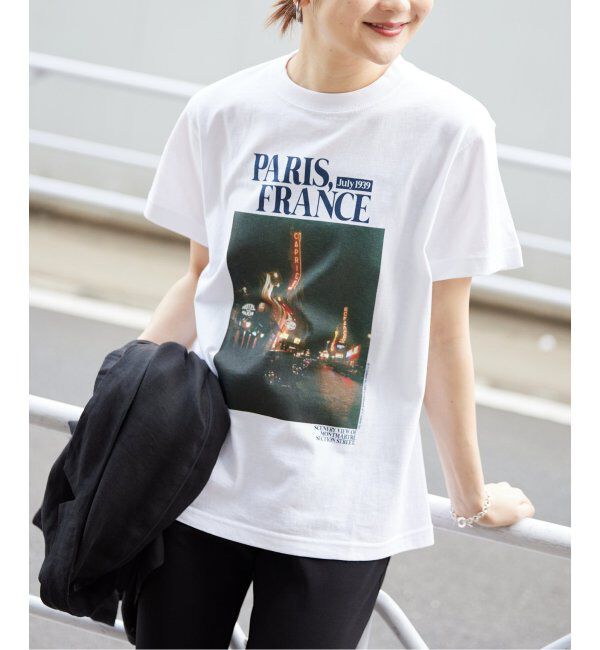 SLOBE IENA「《追加》PARIS NIGHT フォトTEE」|Tシャツ・カットソー|