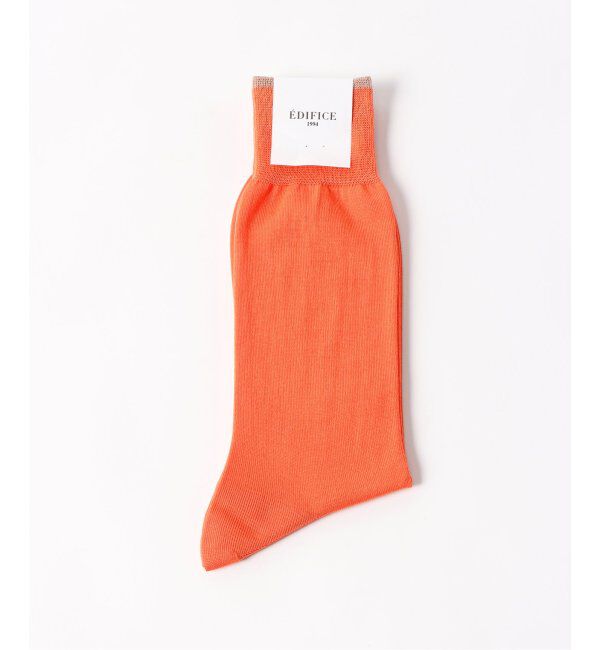 EDIFICE「ハイゲージスムース ソックス」|ソックス|オレンジ A