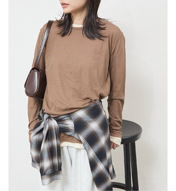 JOURNAL STANDARD「《追加》クルーネックシアーロングTシャツ」|Tシャツ・カットソー|