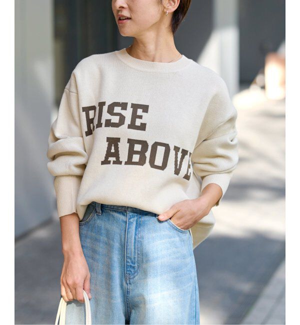 JOURNAL STANDARD relume「RISE ABOVEロゴニット」|ニット・セーター|