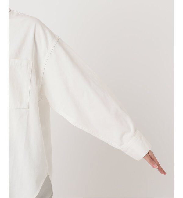 JOURNAL STANDARD relume「《追加》デニムプルオーバーシャツ/ホワイト」|シャツ・ブラウス|