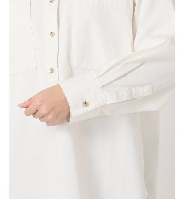 JOURNAL STANDARD relume「《追加》デニムプルオーバーシャツ/ホワイト」|シャツ・ブラウス|