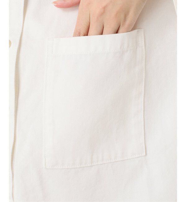 JOURNAL STANDARD relume「《追加》デニムプルオーバーシャツ/ホワイト」|シャツ・ブラウス|