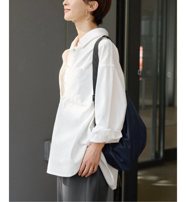 JOURNAL STANDARD relume「《追加》デニムプルオーバーシャツ/ホワイト」|シャツ・ブラウス|