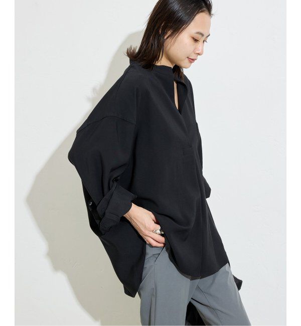 JOURNAL STANDARD「《追加2》スタンドプルオーバー」|シャツ・ブラウス|ブラック A