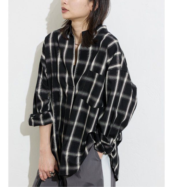 JOURNAL STANDARD「《追加2》スタンドプルオーバー」|シャツ・ブラウス|ブラック B