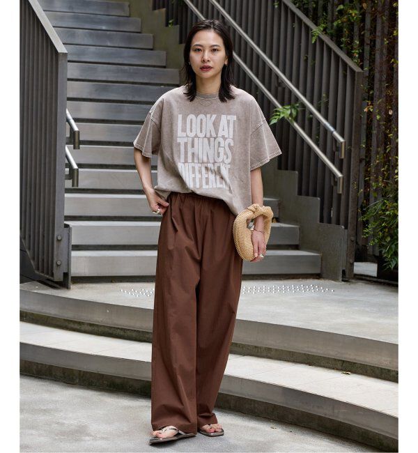 JOURNAL STANDARD「《追加3》【撥水/接触冷感/洗える/UVカット】リネンナイロンストレッチワイドパンツ」|その他|