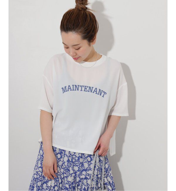 JOURNAL STANDARD relume「《追加2》2WAYジョーゼットロゴTEE」|Tシャツ・カットソー|