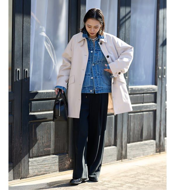 JOURNAL STANDARD「《予約》コットンステンカラーミディコート」|ステンカラーコート|