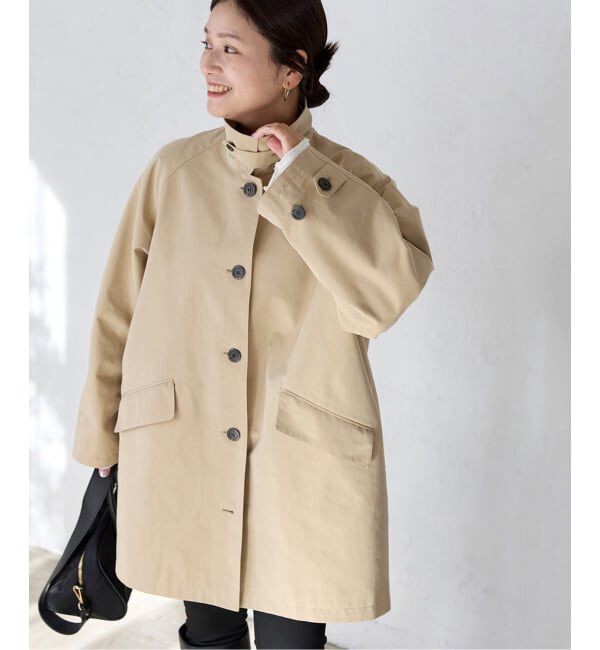 JOURNAL STANDARD「《予約》コットンステンカラーミディコート」|ステンカラーコート|