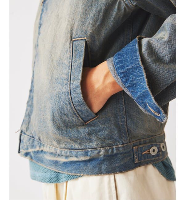 JOURNAL STANDARD relume「《予約》スモーキーデニム 11oz ジップブルゾン」|デニムジャケット|
