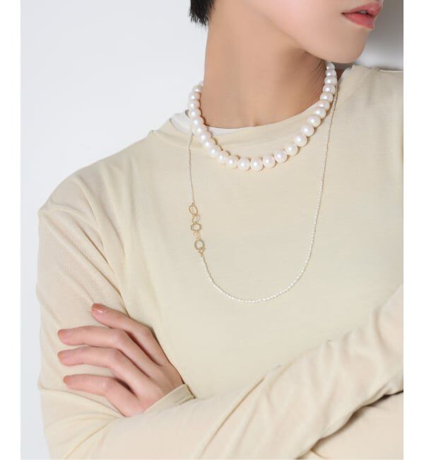 Lilas by Spick&Span「《追加》エシカル淡水ポテトパールネックレス10mm40cm SV」|ネックレス|