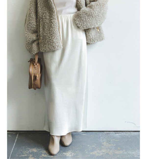 NOBLE「《追加》ナローAラインサテンスカート 2」|スカート|