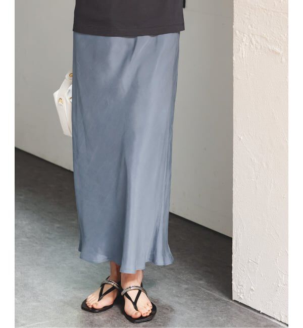 NOBLE「《追加2》キュプラナローAラインスカート」|スカート|